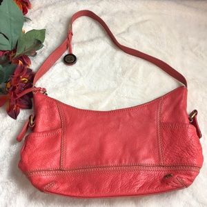 The Sak orange leather bag
